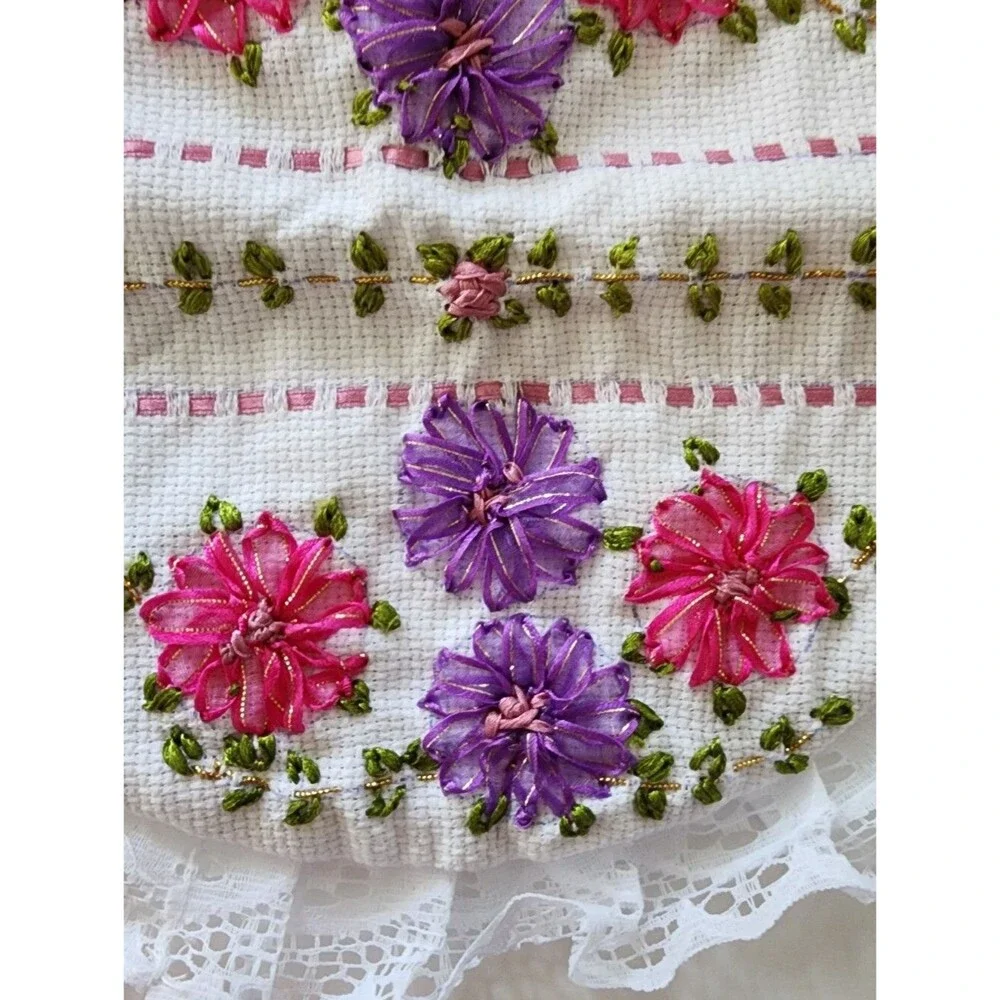 Handmade Embroidered Tortilla Warmer Pouch